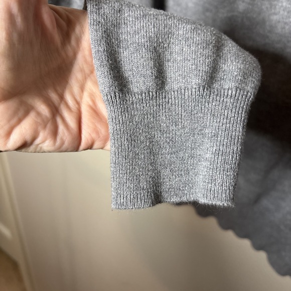 Vineyard Vines Gray Boys Quarter Zip Sweater Size 16 Large Preppy Frat - Picture 5 of 7